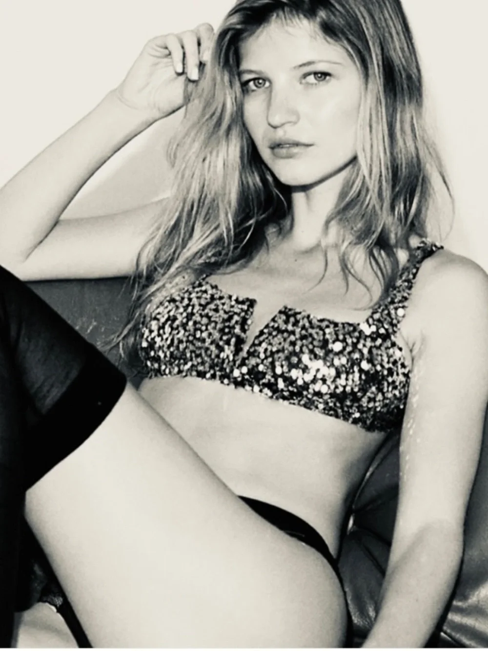 Free People Lavender Sequin Bralette